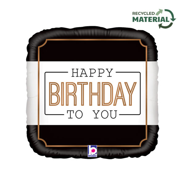 18'' ΜΠΑΛΟΝΙ HAPPY BIRTHDAY ΤΕΤΡΑΓΩΝΟ