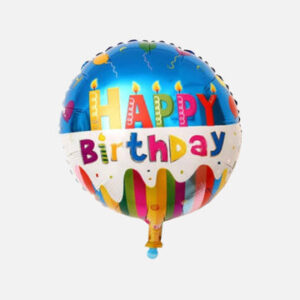 18'' ΜΠΑΛΟΝΙ HAPPY BIRTHDAY ΠΟΛΥΧΡΩΜΟ