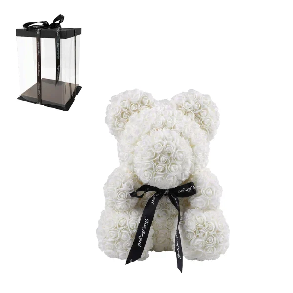 ROSE BEAR ΑΡΚΟΥΔΑΚΙ ΛΕΥΚΟ 25CM