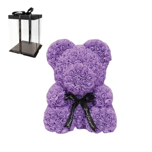 ROSE BEAR ΑΡΚΟΥΔΑΚΙ ΜΩΒ 25CM