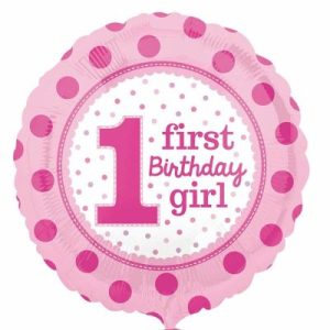 18'' ΜΠΑΛΟΝΙ HAPPY BIRTHDAY FIRST ΚΟΡΙΤΣΙ