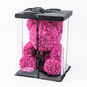 ROSE BEAR ΑΡΚΟΥΔΑΚΙ ΦΟΥΞΙΑ 40CM