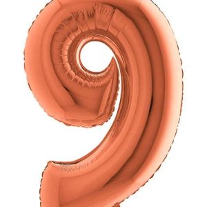 ΜΠΑΛΟΝΙ ΑΡΙΘΜΟΣ 9 ΡΟΖ ΧΡΥΣΟ 66CM-26''