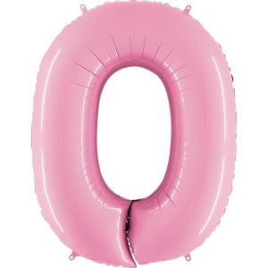 ΜΠΑΛΟΝΙ ΑΡΙΘΜΟΣ 0 ΡΟΖ ΠΑΣΤΕΛ 66CM-26''