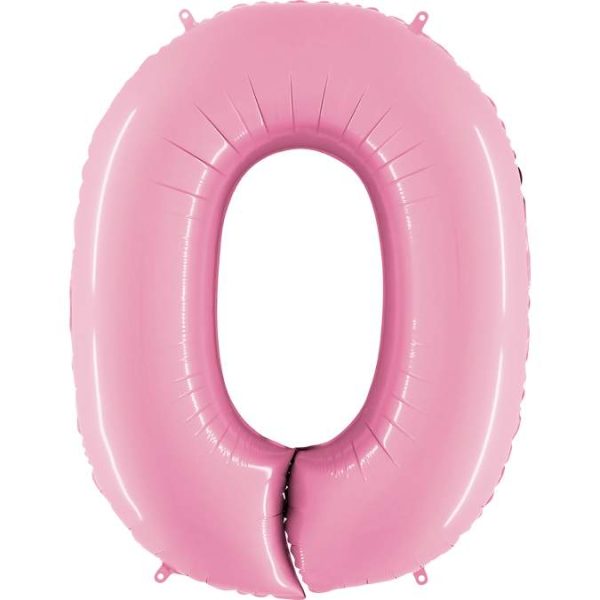 ΜΠΑΛΟΝΙ ΑΡΙΘΜΟΣ 0 ΡΟΖ ΠΑΣΤΕΛ 66CM-26''