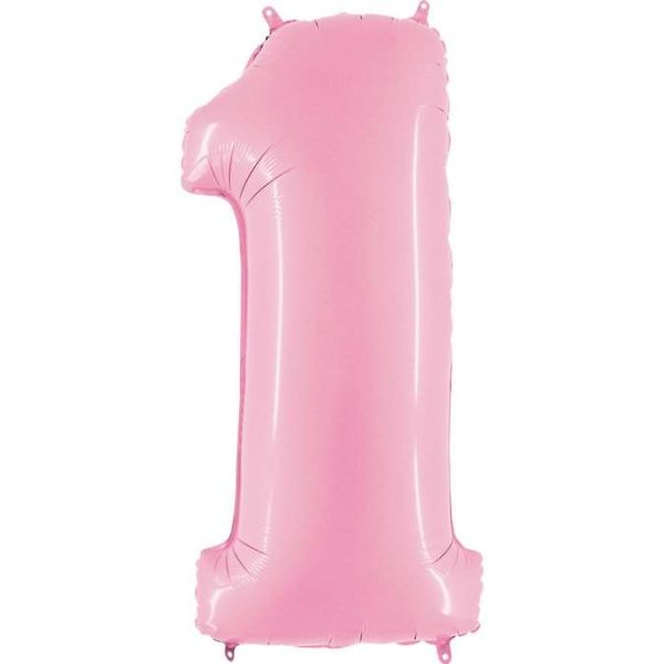 ΜΠΑΛΟΝΙ ΑΡΙΘΜΟΣ 1 ΡΟΖ ΠΑΣΤΕΛ 66CM-26''