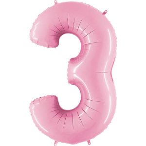 ΜΠΑΛΟΝΙ ΑΡΙΘΜΟΣ 3 ΡΟΖ ΠΑΣΤΕΛ 66CM-26''