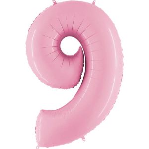 ΜΠΑΛΟΝΙ ΑΡΙΘΜΟΣ 9 ΡΟΖ ΠΑΣΤΕΛ 66CM-26''