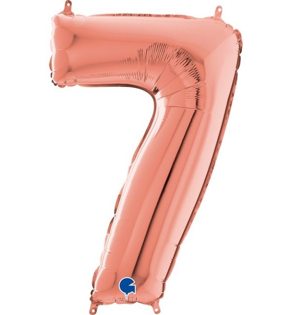 ΜΠΑΛΟΝΙ ΑΡΙΘΜΟΣ 7 ΡΟΖ ΧΡΥΣΟ 66CM-26''