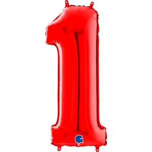 ΜΠΑΛΟΝΙ ΑΡΙΘΜΟΣ 1 ΚΟΚΚΙΝΟ 66CM-26''