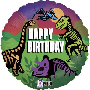18'' ΜΠΑΛΟΝΙ HAPPY BIRTHDAY ΔΕΙΝΟΣΑΥΡΟΙ