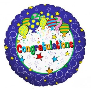 18'' ΜΠΑΛΟΝΙ CONGRATULATIONS ΠΟΛΥΧΡΩΜΟ