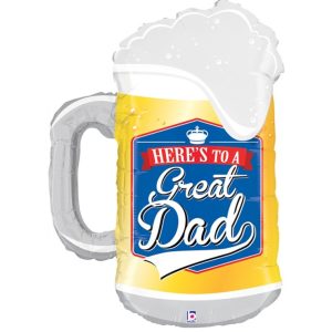 34'' ΜΠΑΛΟΝΙ HERE'S TO A GREAT DAD ΜΠΥΡΑ