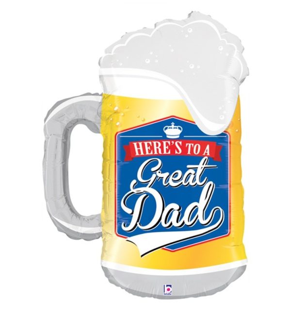 34'' ΜΠΑΛΟΝΙ HERE'S TO A GREAT DAD ΜΠΥΡΑ