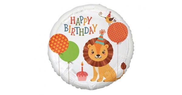 18'' ΜΠΑΛΟΝΙ HAPPY BIRTHDAY ΛΙΟΝΤΑΡΙ