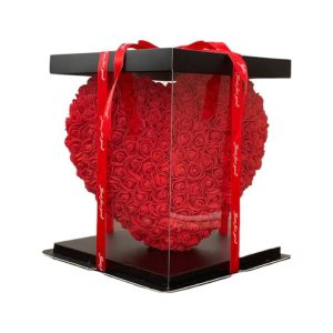 ROSE BEAR ΚΑΡΔΙΑ ΚΟΚΚΙΝΗ 30CM