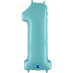 ΜΠΑΛΟΝΙ ΑΡΙΘΜΟΣ 1 ΓΑΛΑΖΙΟ ΠΑΣΤΕΛ 66CM-26''