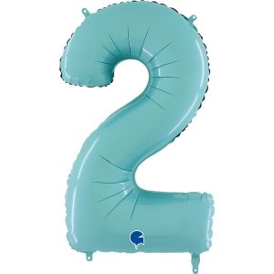 ΜΠΑΛΟΝΙ ΑΡΙΘΜΟΣ 2 ΓΑΛΑΖΙΟ ΠΑΣΤΕΛ 66CM-26''