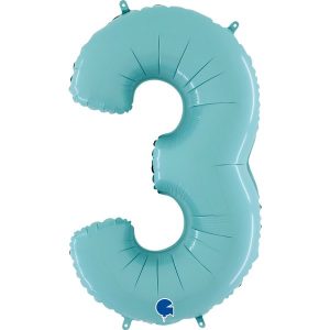 ΜΠΑΛΟΝΙ ΑΡΙΘΜΟΣ 3 ΓΑΛΑΖΙΟ ΠΑΣΤΕΛ 66CM-26''