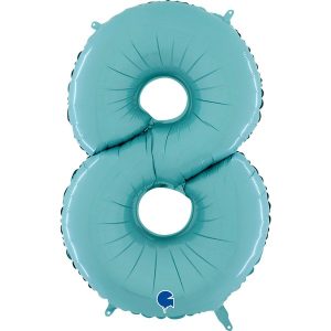 ΜΠΑΛΟΝΙ ΑΡΙΘΜΟΣ 8 ΓΑΛΑΖΙΟ ΠΑΣΤΕΛ 66CM-26''