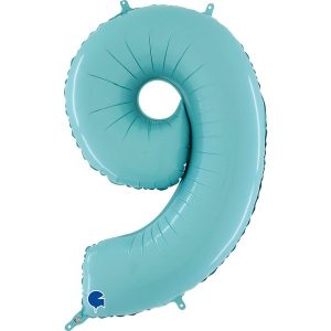 ΜΠΑΛΟΝΙ ΑΡΙΘΜΟΣ 9 ΓΑΛΑΖΙΟ ΠΑΣΤΕΛ 66CM-26''