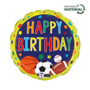 18''  ΜΠΑΛΟΝΙ HAPPY BIRTHDAY ΑΘΛΗΜΑΤΑ