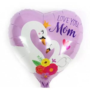 18'' ΜΠΑΛΟΝΙ LOVE YOU MOM ΚΥΚΝΟΣ