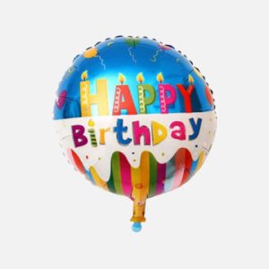 18'' ΜΠΑΛΟΝΙ HAPPY BIRTHDAY ΠΟΛΥΧΡΩΜΟ