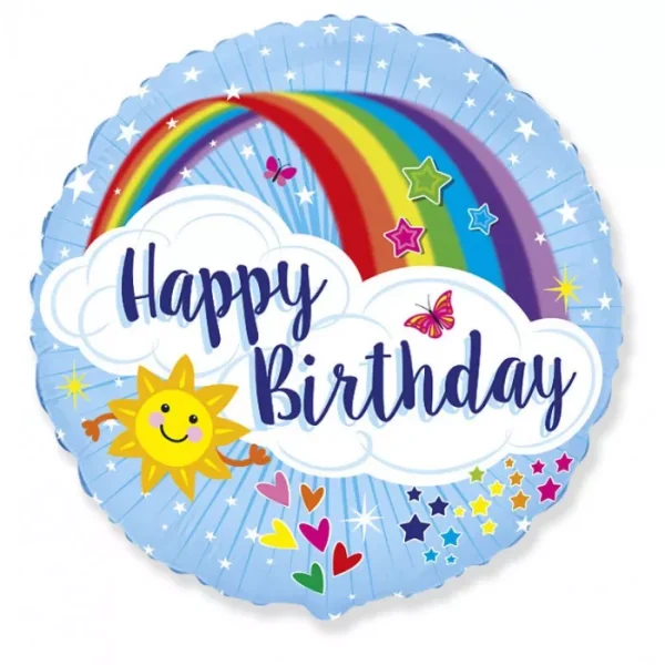 18'' ΜΠΑΛΟΝΙ HAPPY BIRTHDAY ΟΥΡΑΝΙΟ ΤΟΞΟ