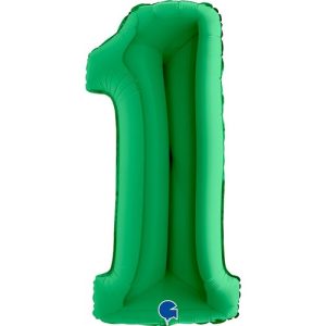 ΜΠΑΛΟΝΙ ΑΡΙΘΜΟΣ 1 ΠΡΑΣΙΝΟ 100CM-40''