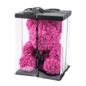 ROSE BEAR ΑΡΚΟΥΔΑΚΙ ΦΟΥΞΙΑ 40CM