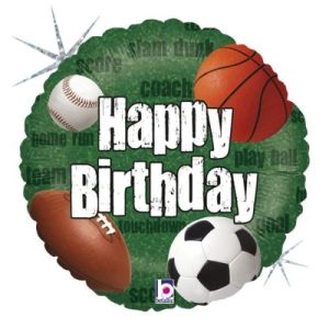 18'' ΜΠΑΛΟΝΙ HAPPY BIRTHDAY SPORTS BALLS