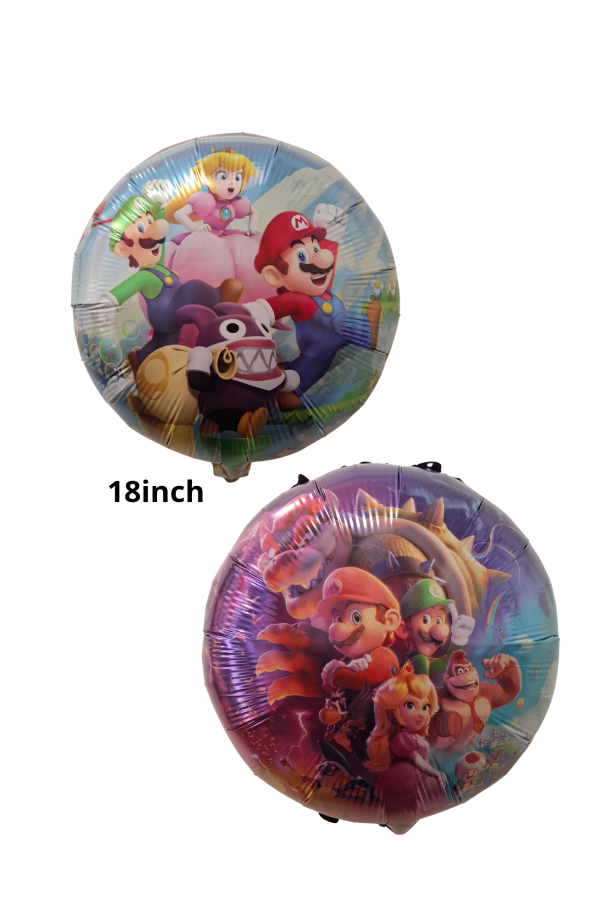 18'' ΜΠΑΛΟΝΙ SUPER MARIO ΟΛΟΙ ΟΙ ΗΡΩΕΣ(ΔΙΠΛΗΣ ΟΨΕΩΣ)