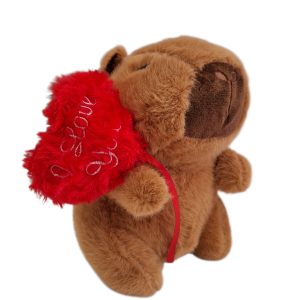 ΛΟΥΤΡΙΝΟ ΚΑΠΙΜΠΑΡΑ ΜΕ ΜΠΑΛΟΝΑΚΙ "I LOVE YOU" (20CM)