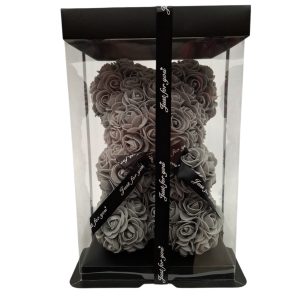 ROSE BEAR "ΑΡΚΟΥΔΑΚΙ" ΓΚΡΙ (25CM)