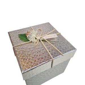 ΚΟΥΤΙ ΔΩΡΟΥ ΣΕ ΧΡΩΜΑ ΑΣΗΜΙ (13.5Χ12.5)