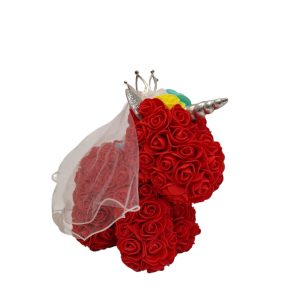 ROSE BEAR "ΜΟΝΟΚΕΡΟΣ" ΚΟΚΚΙΝΟΣ (25Χ25)