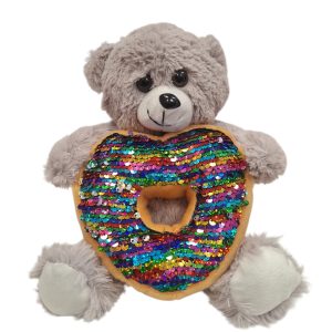 ΛΟΥΤΡΙΝΟ ΑΡΚΟΥΔΑΚΙ ΓΚΡΙ ΜΕ ΚΑΡΔΙΑ ΝΤΟΝΑΤΣ (23CM)