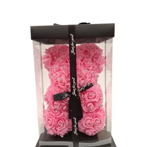 ROSE BEAR "ΑΡΚΟΥΔΑΚΙ" ΡΟΖ ΜΕ ΣΤΡΑΣ (25CM)