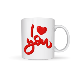 ΚΟΥΠΑ "I LOVE YOU" (ΣΧΕΔΙΟ)