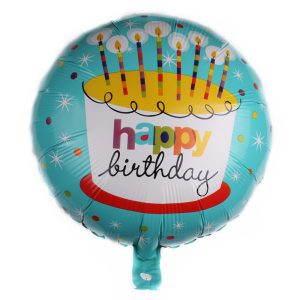 18" ΜΠΑΛΟΝΙ "HAPPY BIRTHDAY ΜΕ ΤΟΥΡΤΑ"