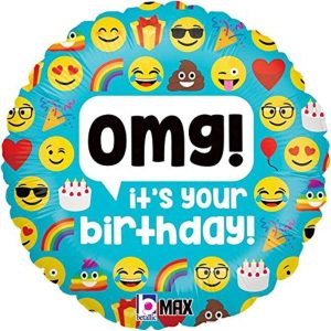 18" ΜΠΑΛΟΝΙ "OMG IT'S YOUR BIRTHDAY "(ΦΑΤΣΟΥΛΕΣ)