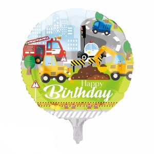 18'' ΜΠΑΛΟΝΙ "HAPPY BIRTHDAY ΜΕ ΟΧΗΜΑΤΑ"