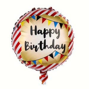18" ΜΠΑΛΟΝΙ "HAPPY BIRTHDAY ΜΕ ΣΗΜΑΙΑΚΙΑ"