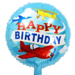 18" ΜΠΑΛΟΝΙ "HAPPY BIRTHDAY ΜΕ ΑΕΡΟΠΛΑΝΑ"