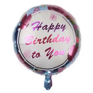 18" ΜΠΑΛΟΝΙ "HAPPY BIRTHDAY TO YOU"( ΜΕ ΠΕΤΑΛΟΥΔΕΣ )