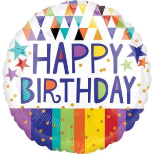 18" ΜΠΑΛΟΝΙ "HAPPY BIRTHDAY" (ΣΧΗΜΑΤΑ)