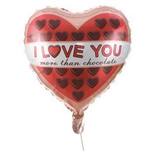 18" ΜΠΑΛΟΝΙ "I LOVE YOU MORE THAN CHOCOLATE"