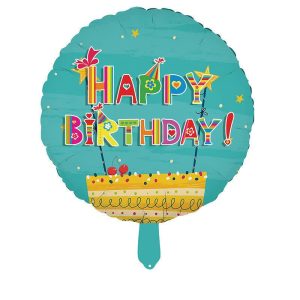 18" ΜΠΑΛΟΝΙ "HAPPY BIRTHDAY" (ΤΟΥΡΤΑ)
